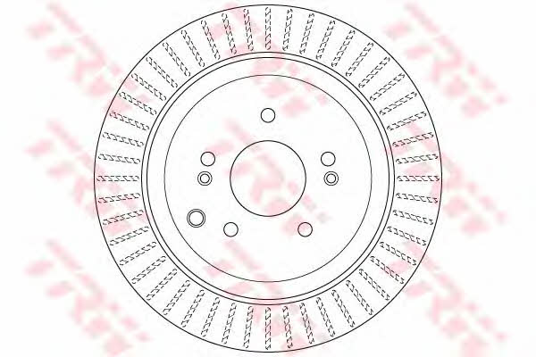 Brake discs Hyundai ix55: DF6330 TRW Rear vented brake disc