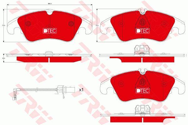 TRW GDB1916DTE Brake Pad Set, disc brake GDB1916DTE