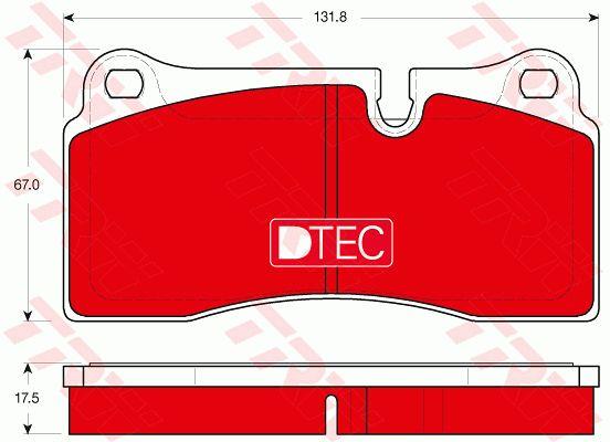 Brake pad set TRW GDB1816DTE