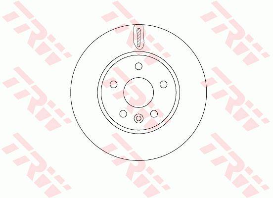 TRW DF6819 Front vented brake disc DF6819 DF6819 TRW Front vented brake disc