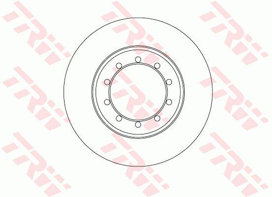 DF6711 TRW Rear solid brake disc