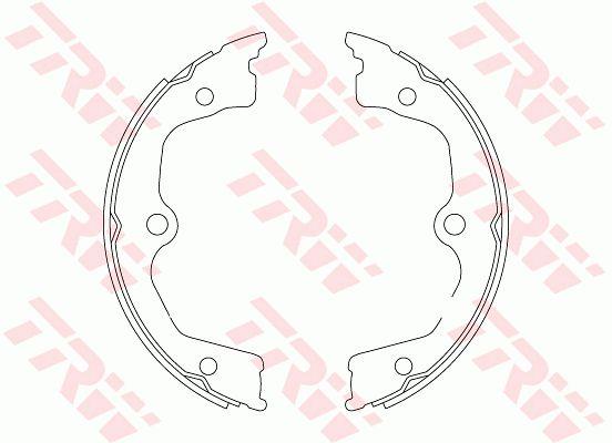 TRW GS8821 Brake shoe set GS8821