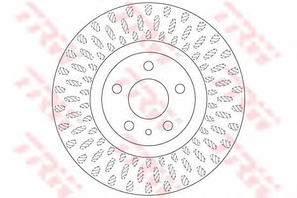 Front vented brake disc TRW DF6522