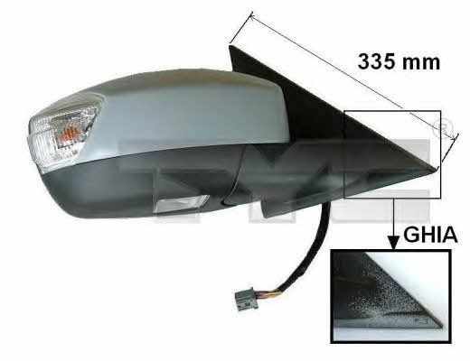 Rearview mirror external left TYC 310-0120