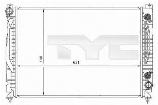 TYC 702-0001 Radiator, engine cooling 7020001