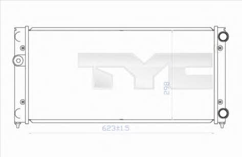 TYC 737-0028 Radiator, engine cooling 7370028