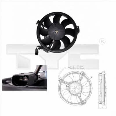 TYC 802-0003 Hub, engine cooling fan wheel 8020003