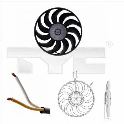 TYC 802-0051 Hub, engine cooling fan wheel 8020051