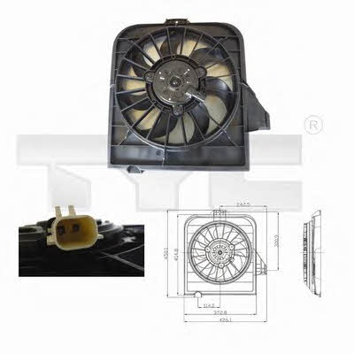 TYC 804-0002 Hub, engine cooling fan wheel 8040002