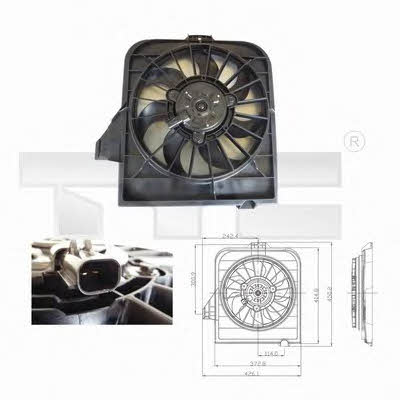 TYC 804-0003 Hub, engine cooling fan wheel 8040003