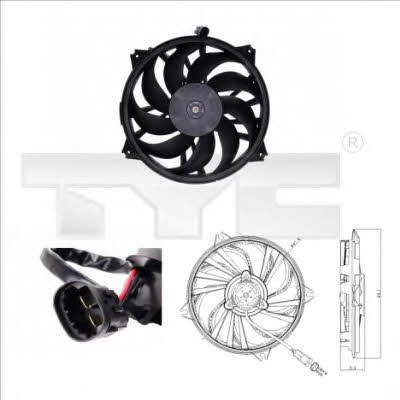 TYC 805-0006 Hub, engine cooling fan wheel 8050006