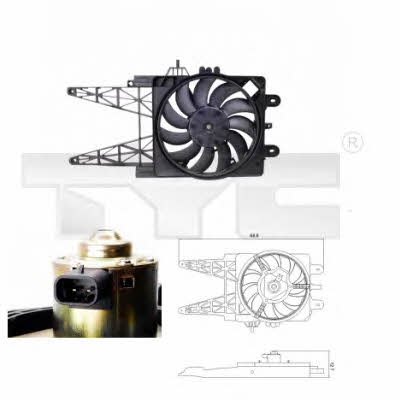 TYC 809-0008 Hub, engine cooling fan wheel 8090008