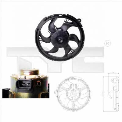 TYC 809-0009 Hub, engine cooling fan wheel 8090009