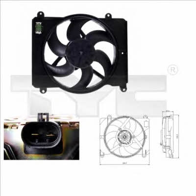 TYC 809-0014 Hub, engine cooling fan wheel 8090014