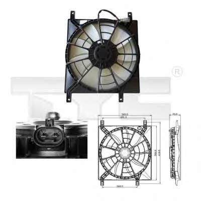TYC 809-0015 Hub, engine cooling fan wheel 8090015