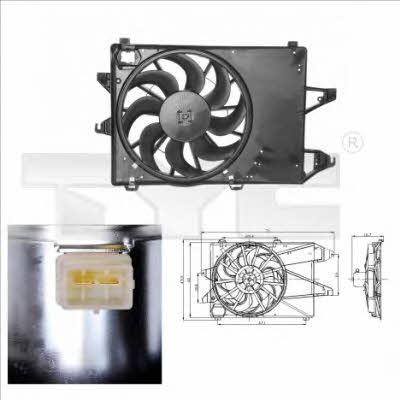 TYC 810-0001 Hub, engine cooling fan wheel 8100001