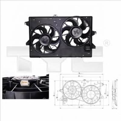 TYC 810-0002 Hub, engine cooling fan wheel 8100002