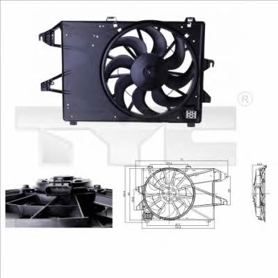 TYC 810-0004 Hub, engine cooling fan wheel 8100004