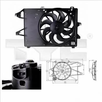 TYC 810-0006 Hub, engine cooling fan wheel 8100006