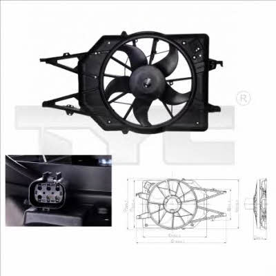 TYC 810-0015 Hub, engine cooling fan wheel 8100015