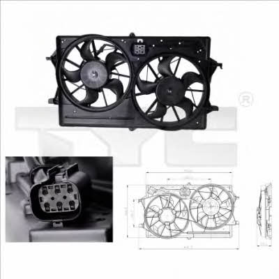 TYC 810-0016 Hub, engine cooling fan wheel 8100016