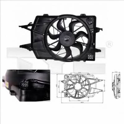 TYC 810-0018 Hub, engine cooling fan wheel 8100018
