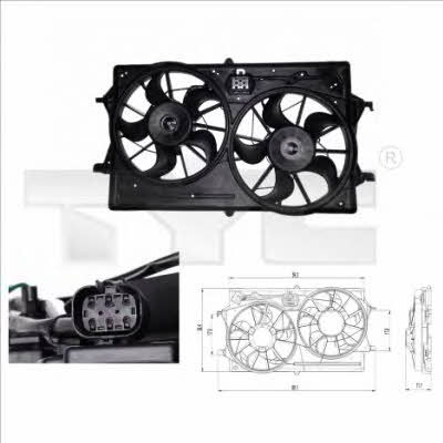 TYC 810-0019 Hub, engine cooling fan wheel 8100019