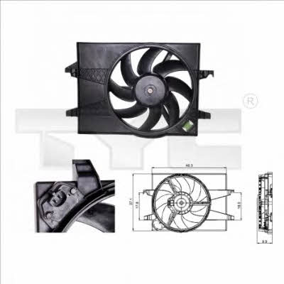 TYC 810-0025 Hub, engine cooling fan wheel 8100025