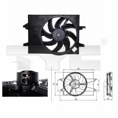 TYC 810-0026 Hub, engine cooling fan wheel 8100026