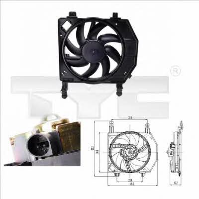 TYC 810-0028 Hub, engine cooling fan wheel 8100028