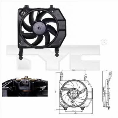 TYC 810-0029 Hub, engine cooling fan wheel 8100029