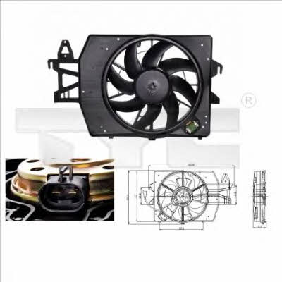 TYC 810-0034 Hub, engine cooling fan wheel 8100034