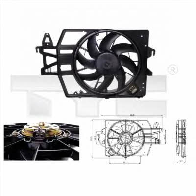 TYC 810-0038 Hub, engine cooling fan wheel 8100038