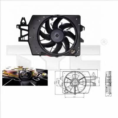 TYC 810-0040 Hub, engine cooling fan wheel 8100040