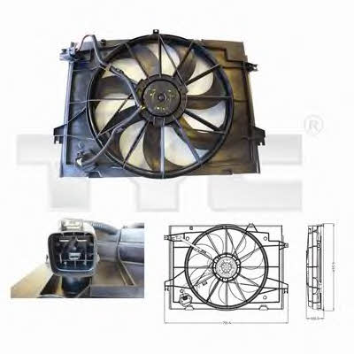 TYC 817-0001 Hub, engine cooling fan wheel 8170001