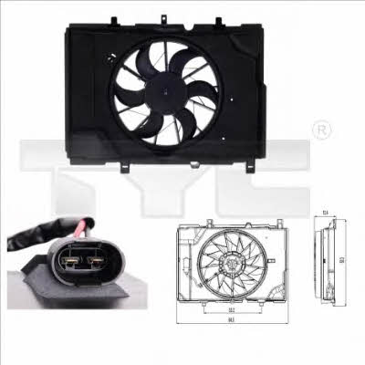 TYC 821-0001 Hub, engine cooling fan wheel 8210001