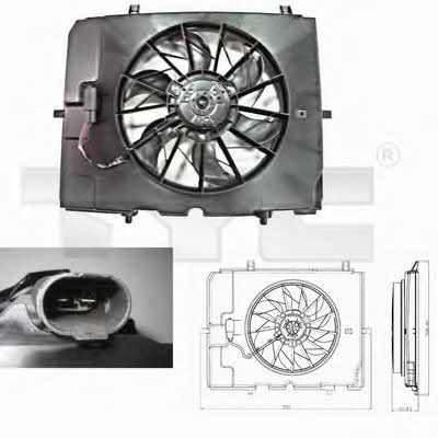 TYC 821-0002 Hub, engine cooling fan wheel 8210002