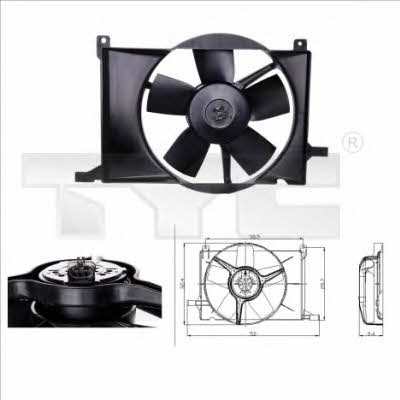 TYC 825-0002 Hub, engine cooling fan wheel 8250002