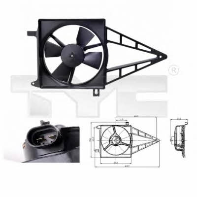 TYC 825-0012 Hub, engine cooling fan wheel 8250012