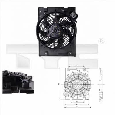 TYC 825-0014 Hub, engine cooling fan wheel 8250014