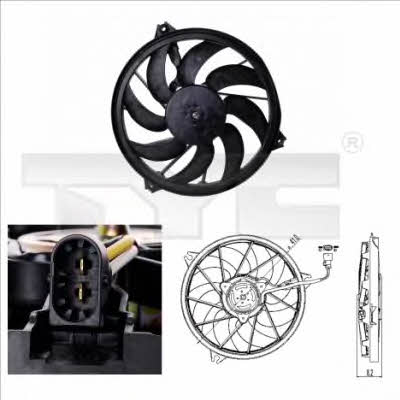 TYC 826-0003 Hub, engine cooling fan wheel 8260003