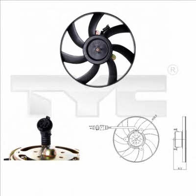 TYC 831-0003 Hub, engine cooling fan wheel 8310003