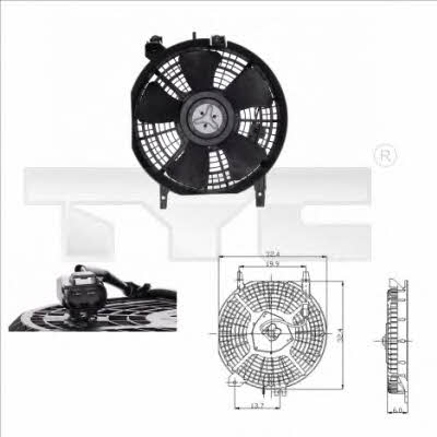 TYC 836-0002 Hub, engine cooling fan wheel 8360002