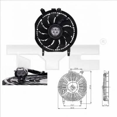 TYC 836-0004 Hub, engine cooling fan wheel 8360004