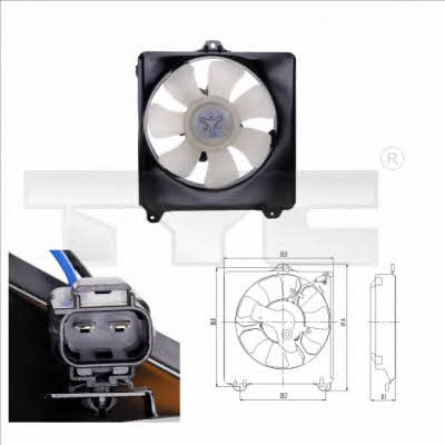 TYC 836-0007 Hub, engine cooling fan wheel 8360007