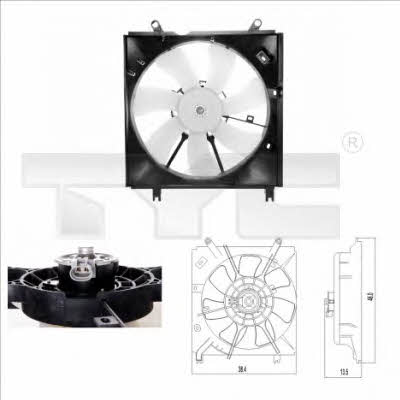 TYC 836-0010 Hub, engine cooling fan wheel 8360010