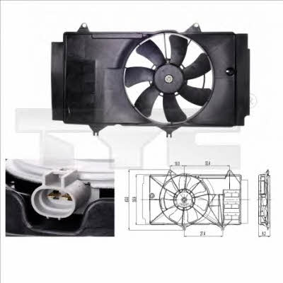 TYC 836-0014 Hub, engine cooling fan wheel 8360014