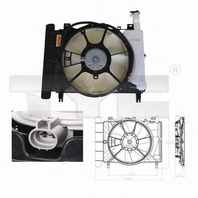 TYC 836-0018 Hub, engine cooling fan wheel 8360018