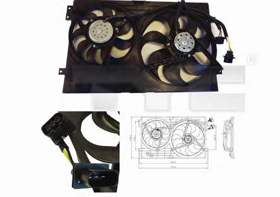  837-0024 Hub, engine cooling fan wheel 8370024