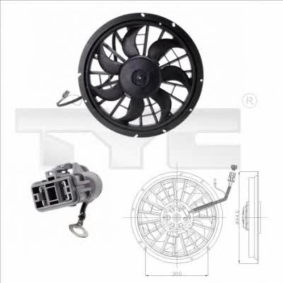 TYC 838-0001 Hub, engine cooling fan wheel 8380001